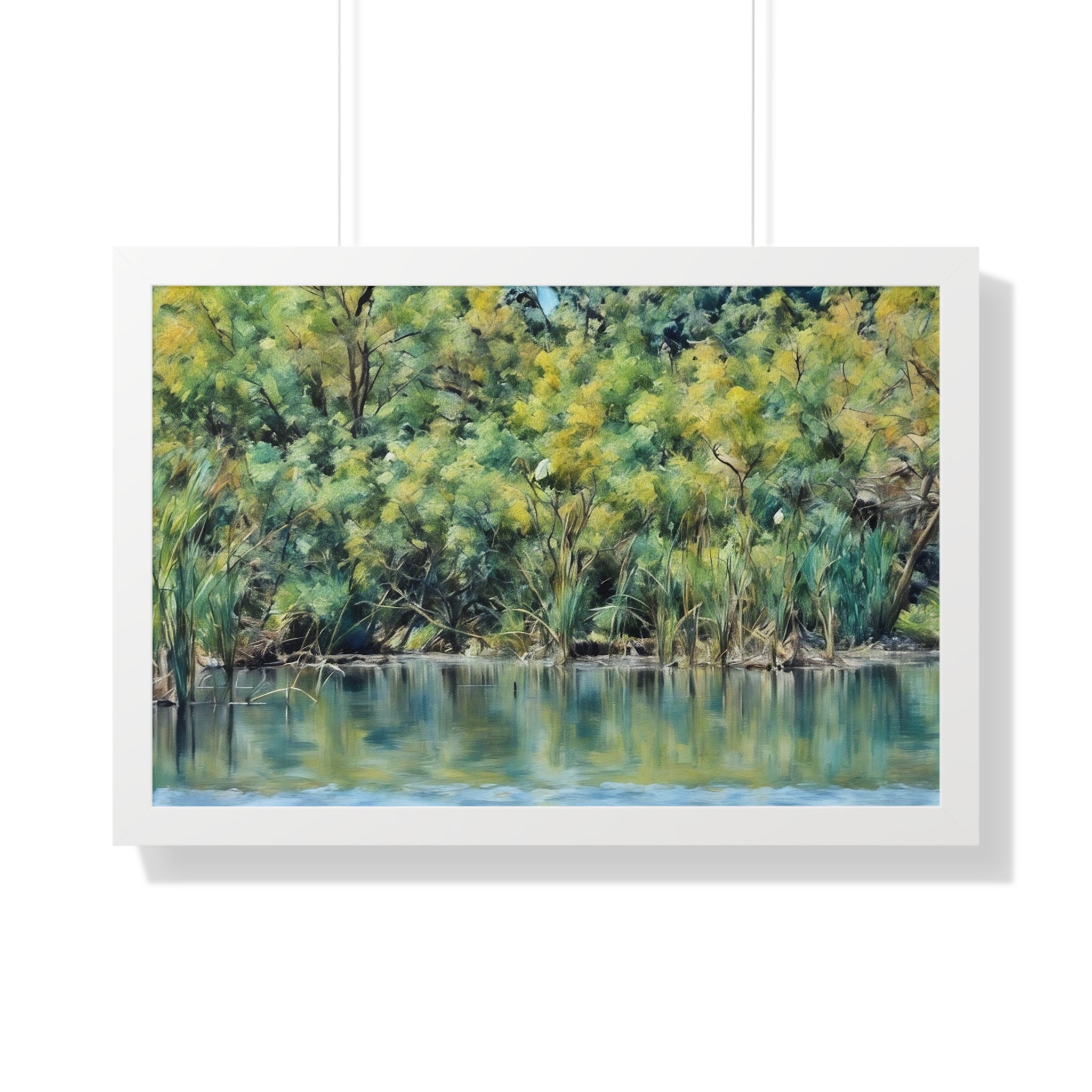 Framed Landscape Poster – Marsh Peace