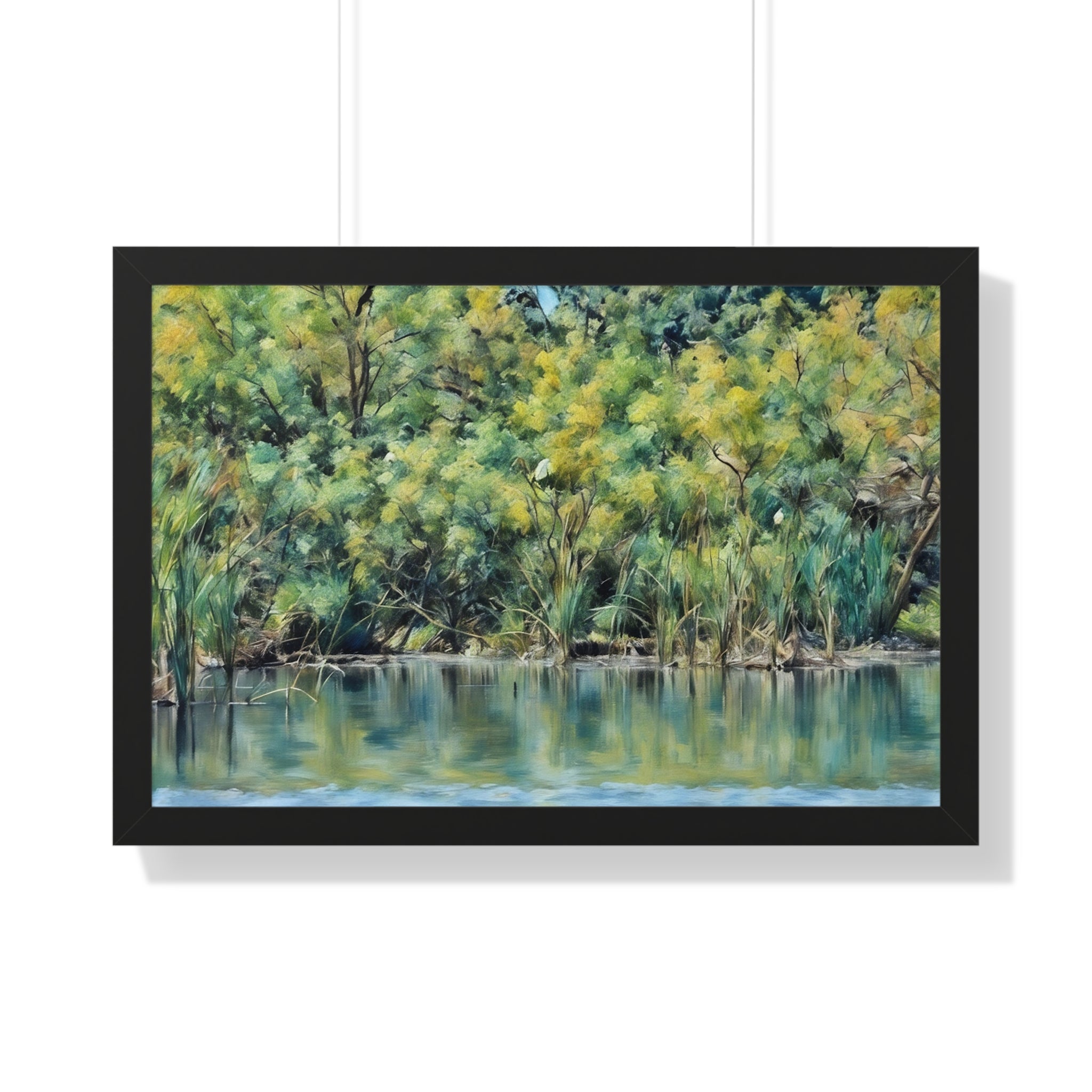 Framed Landscape Poster – Marsh Peace