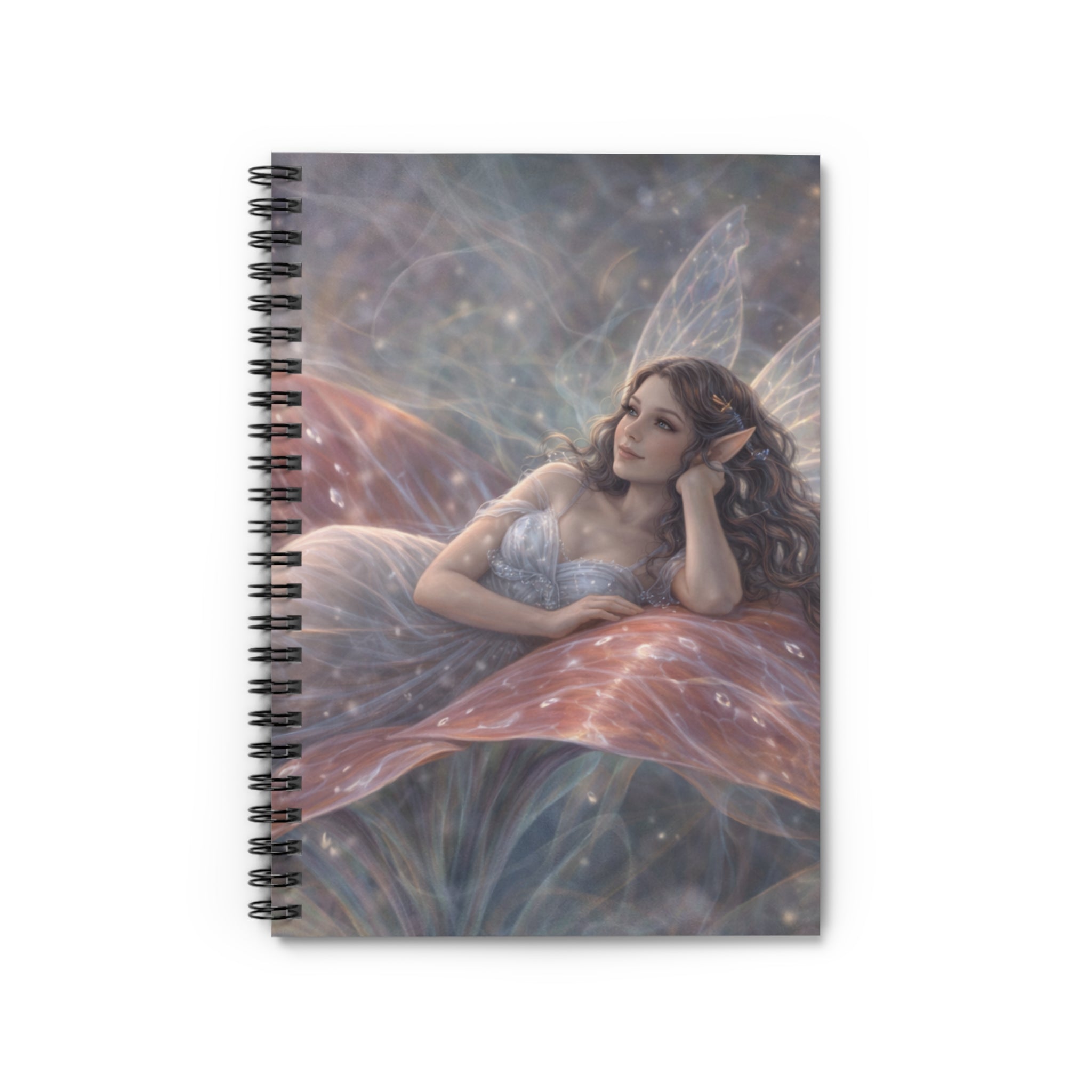 Stargazer Fairy Dreamscape Spiral Notebook — Ruled Fantasy Journal for Writing & Sketching
