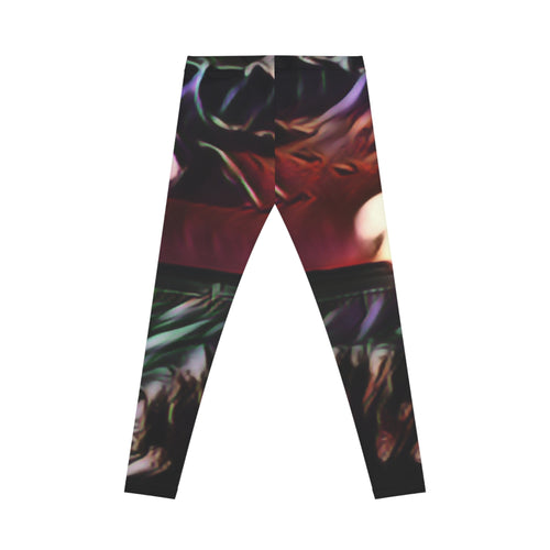 Abstract Nightscape Leggings — Women's All-Over Print Casual Leggings