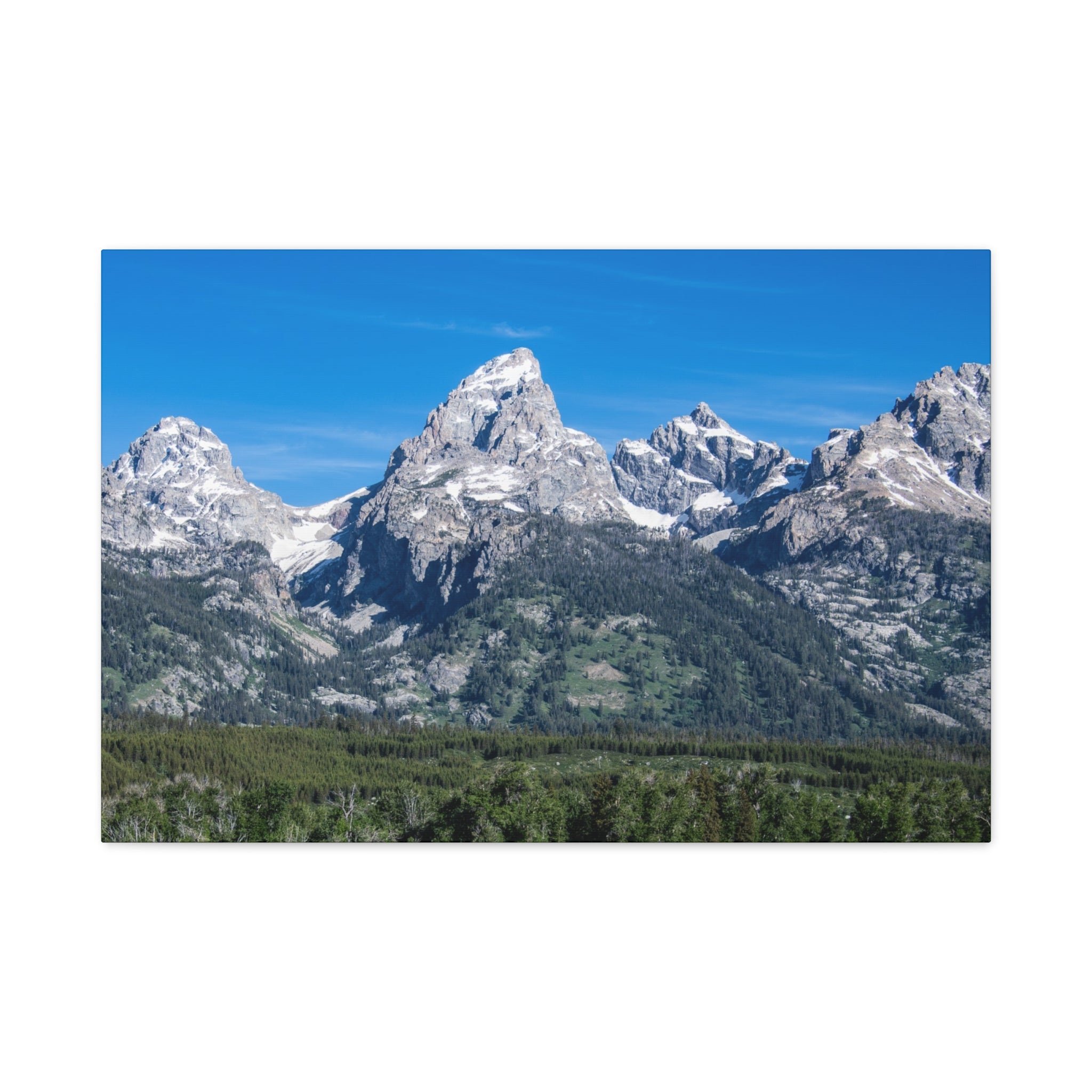 Grand Teton Range — Wyoming — Stretched Canvas Landscape Print