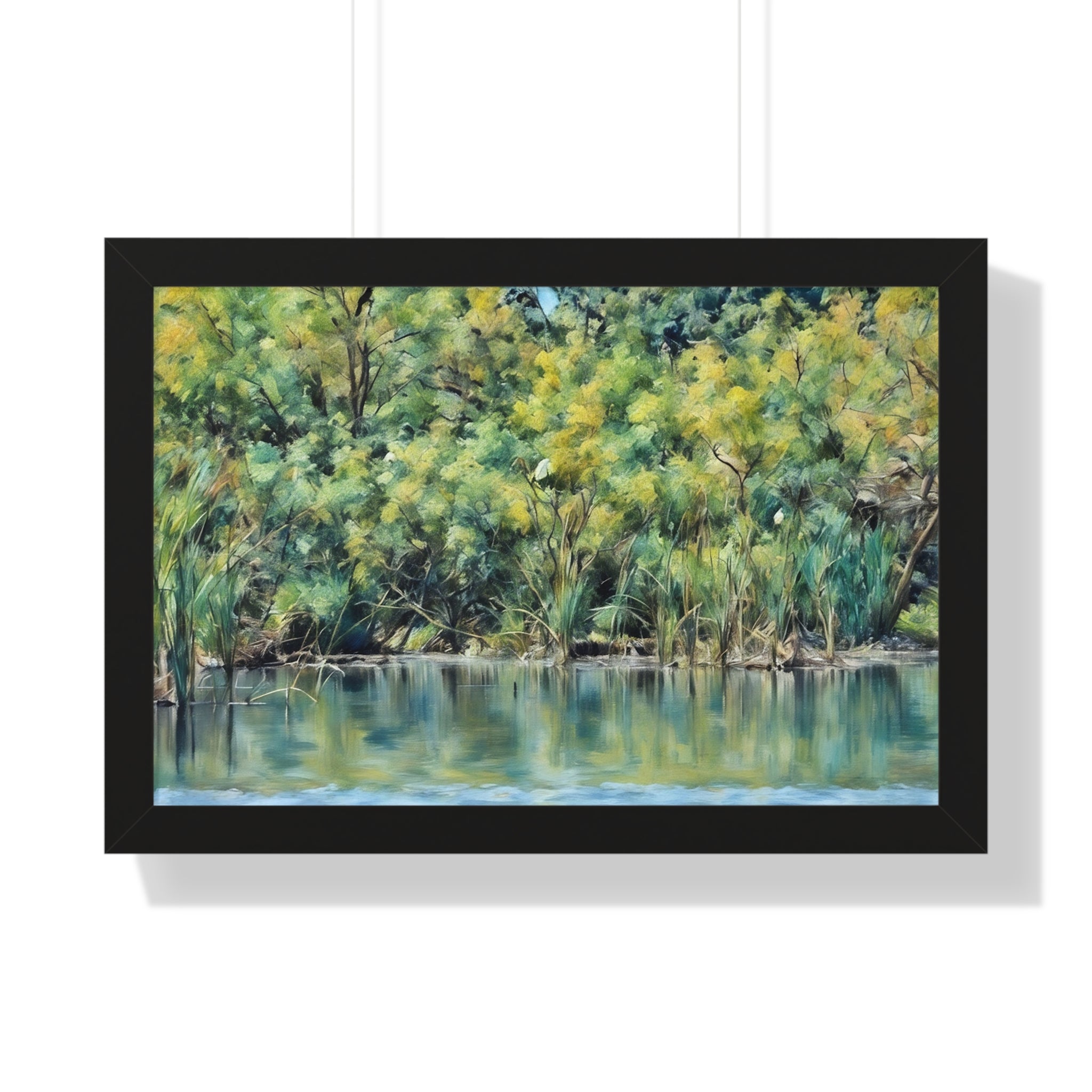 Framed Landscape Poster – Marsh Peace