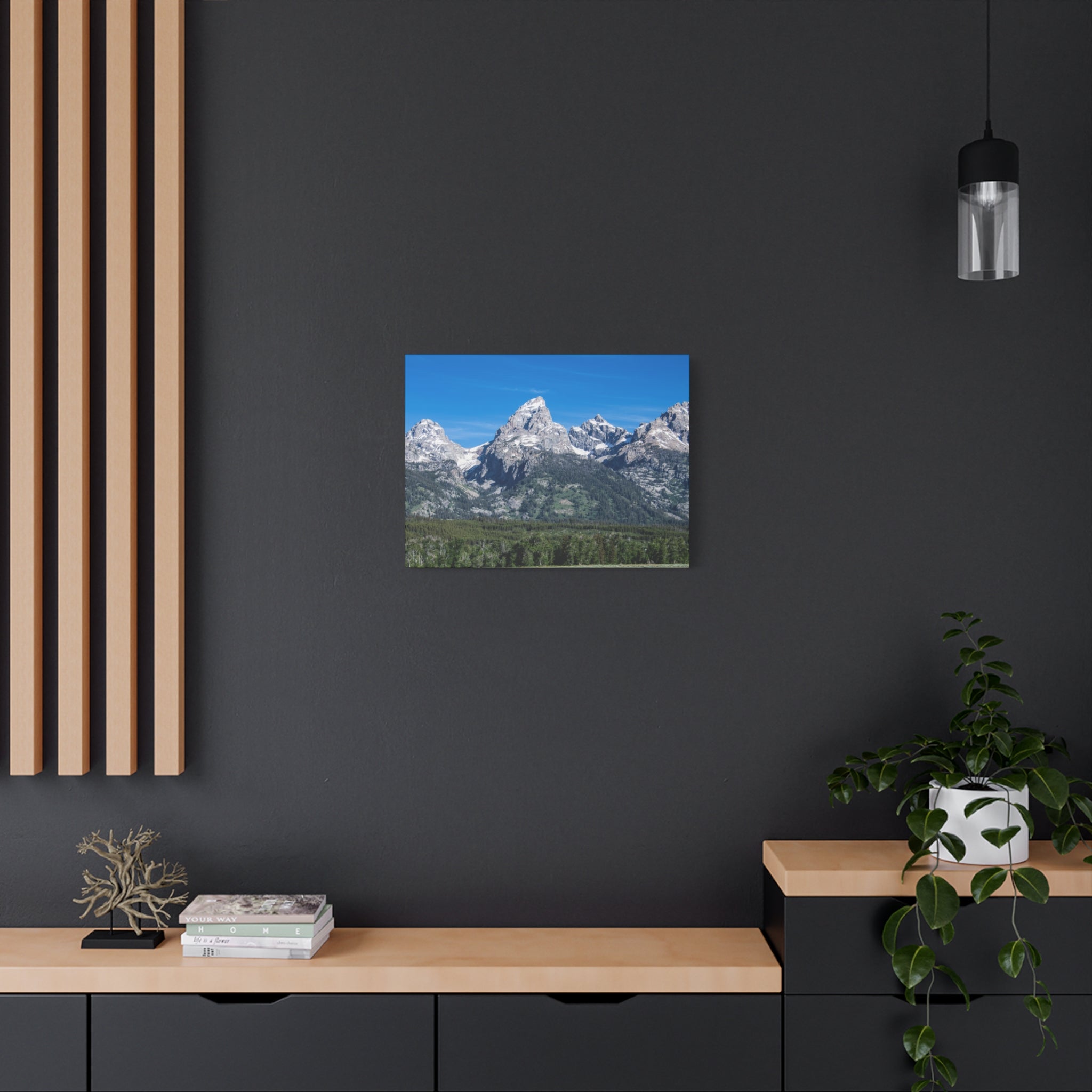 Grand Teton Range — Wyoming — Stretched Canvas Landscape Print