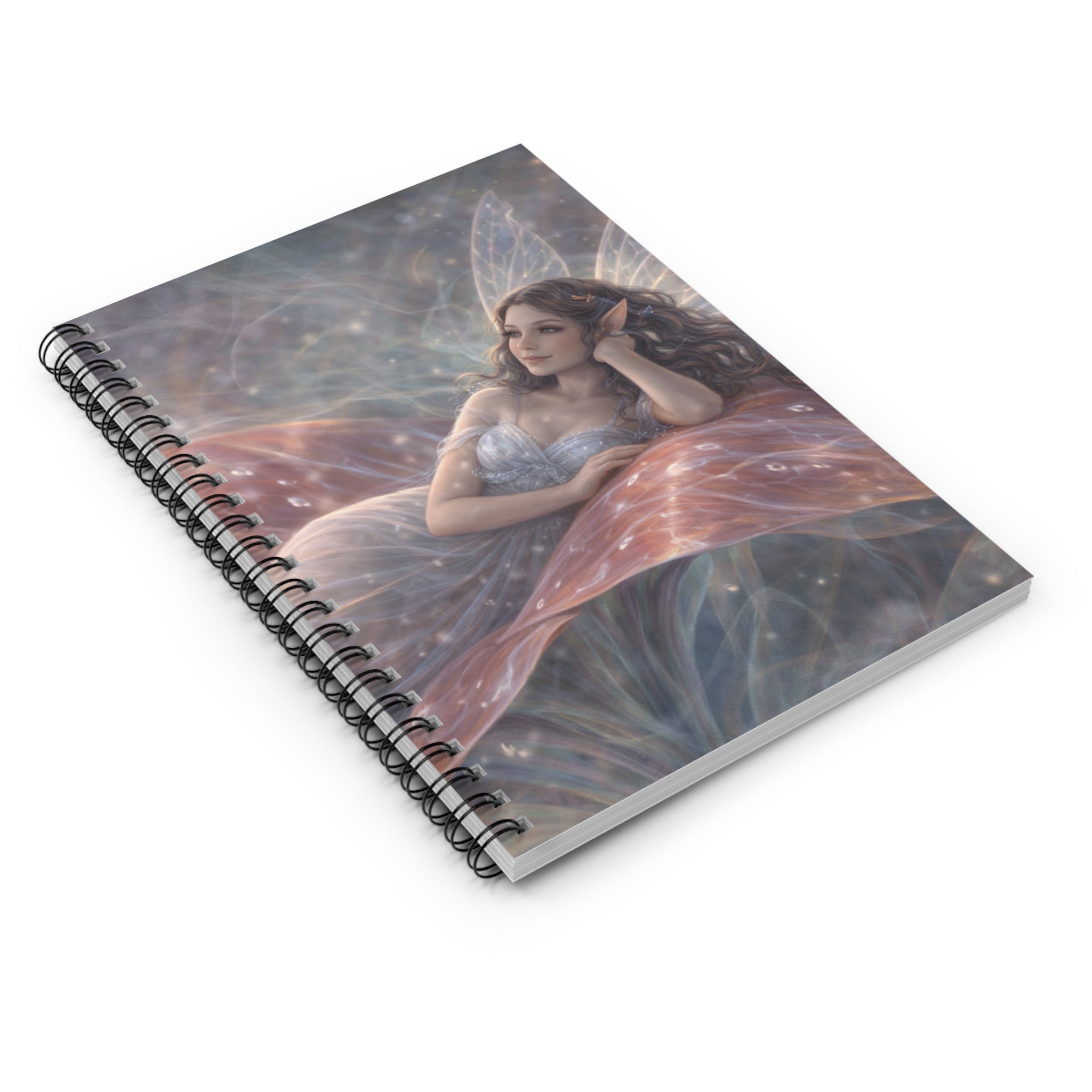 Stargazer Fairy Dreamscape Spiral Notebook — Ruled Fantasy Journal for Writing & Sketching