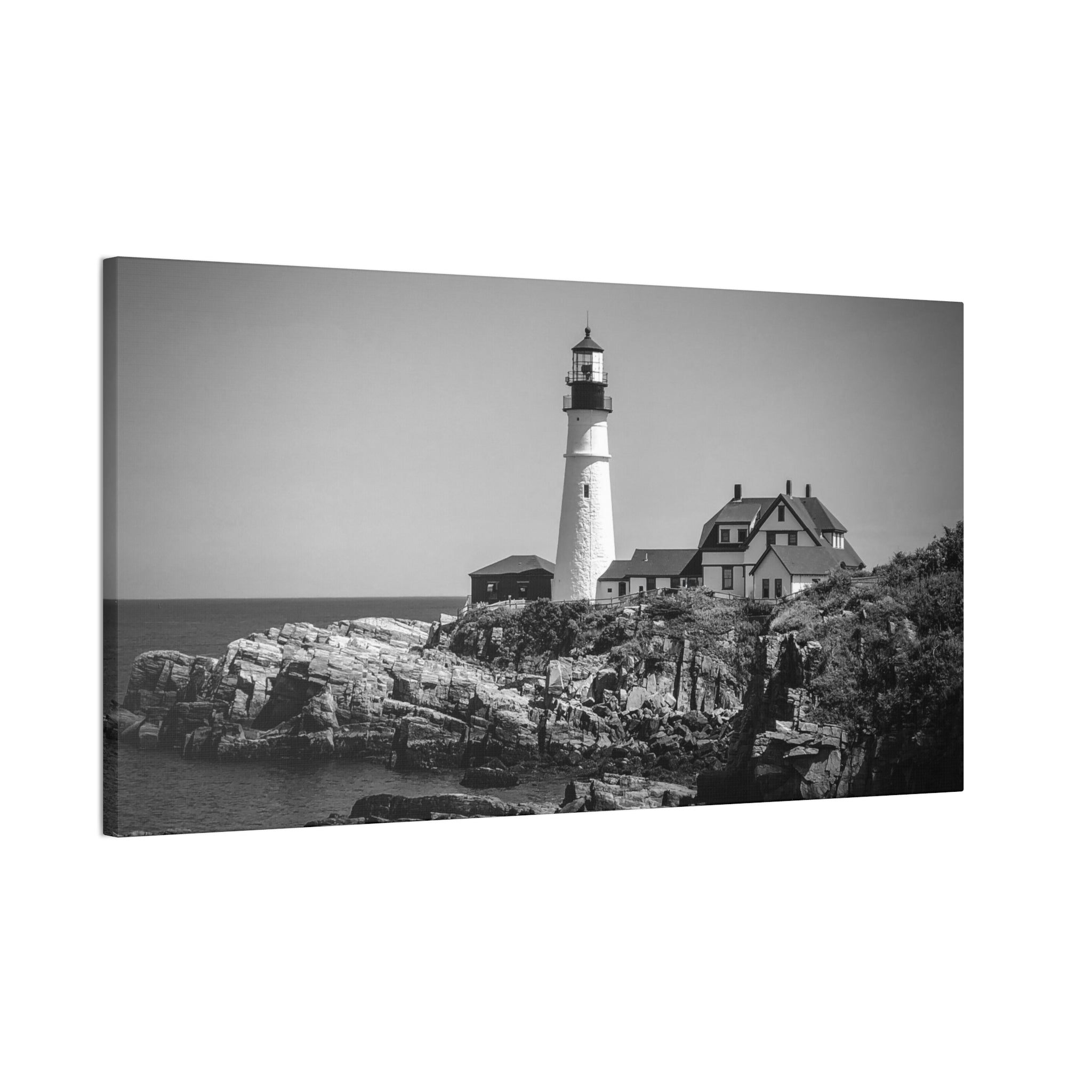 Lighthouse Coastal Scene Canvas
