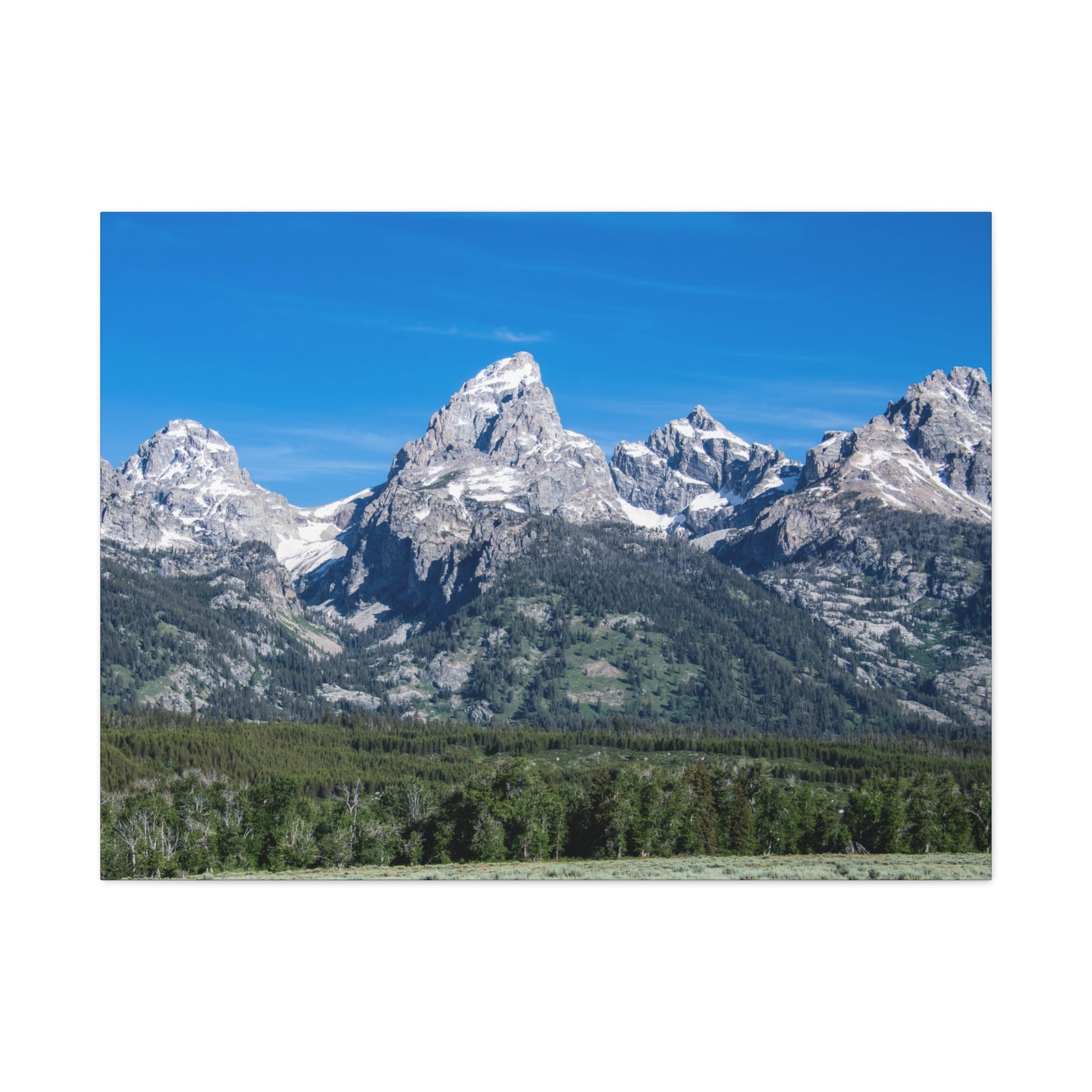 Grand Teton Range — Wyoming — Stretched Canvas Landscape Print