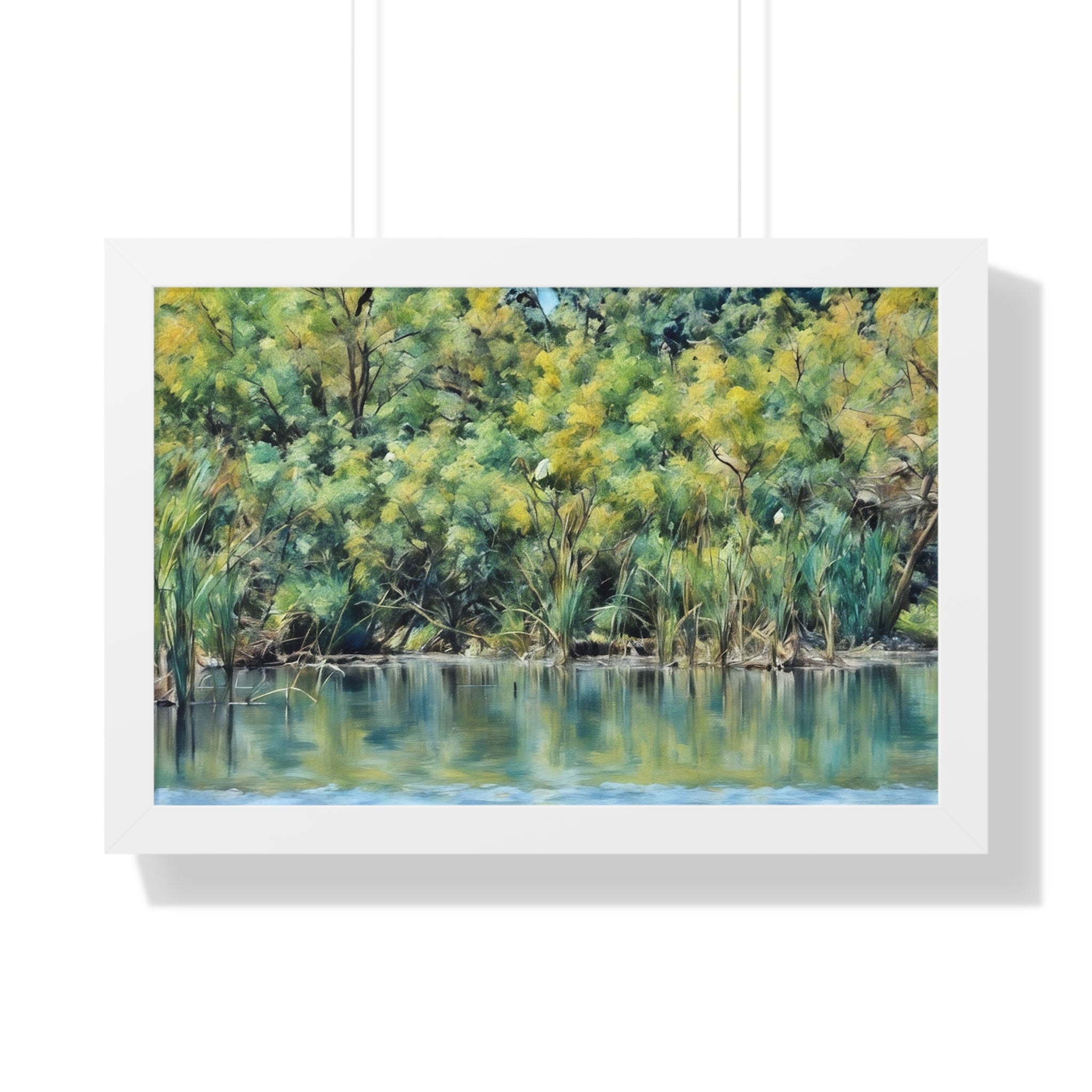 Framed Landscape Poster – Marsh Peace