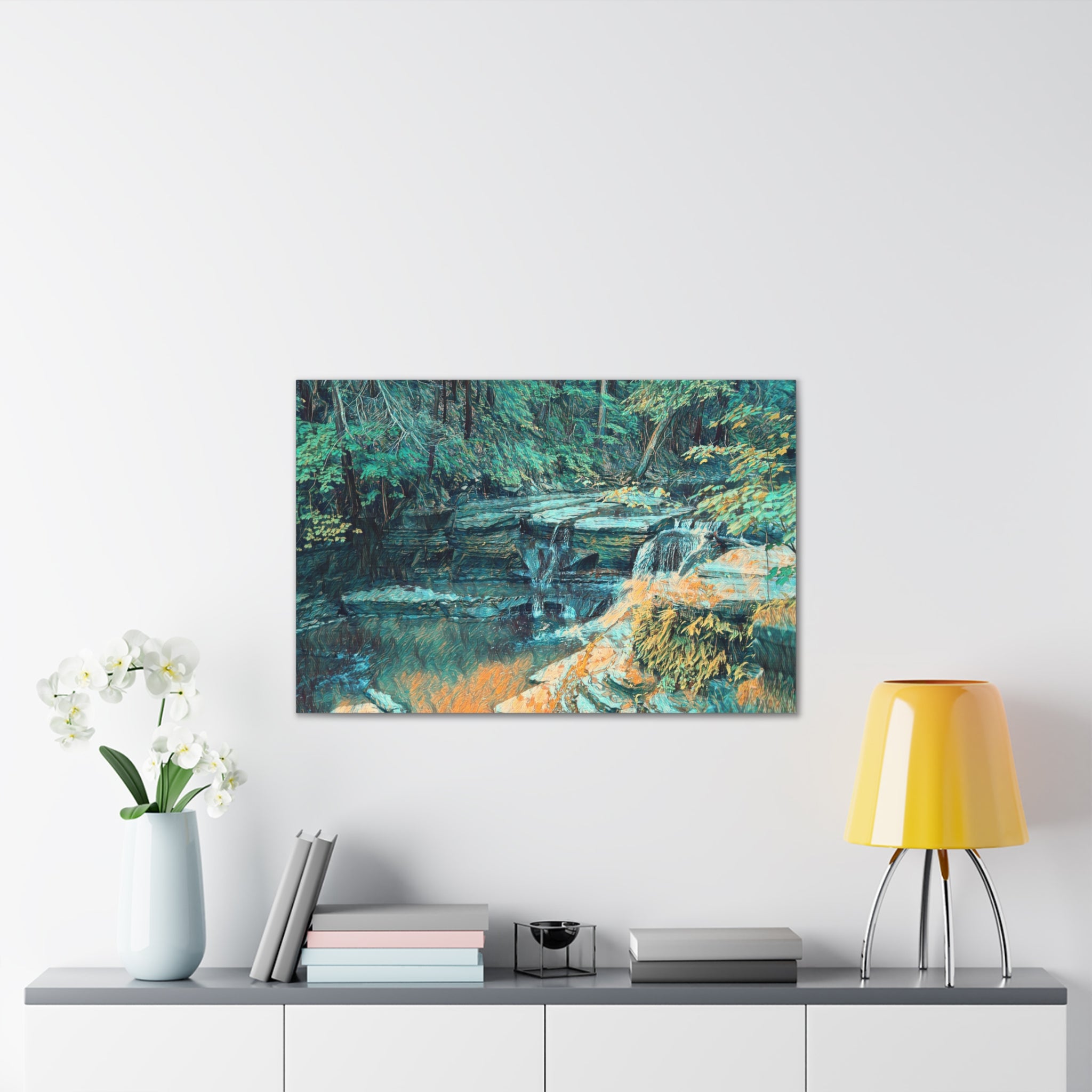 Buttermilk Falls Canvas Print — Tranquil Nature Wall Art
